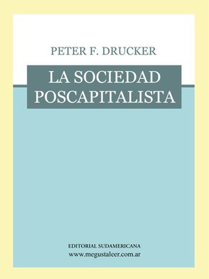 cover image of La sociedad poscapitalista